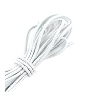 5/10/20/30/40/50M 4mm Elastic Cords Bands Hairband Rubber Rope By Meters Belt Pants Stretch Cord DIY Sewing Supplies(White,40Meters(8Rolls))