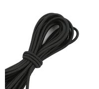 5/10/20/30/40/50M 4mm Elastic Cords Bands Hairband Rubber Rope By Meters Belt Pants Stretch Cord DIY Sewing Supplies(Black,50Meters(10Rolls))