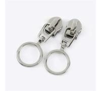 5/10/20/30Pcs 5# Zipper Sliders for Nylon Zippers Puller O Ring Zip Head Bag Jacket Zips Pulls Repair Kit DIY Sewing for Sewing Coats Jacket/Jeans/Luggage/Backpacks(Silver,5PCS_FORNYLON-NO5)