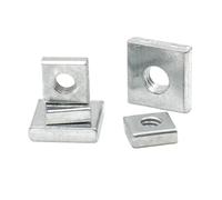 5/10/20/40pcs Zinc Plated Carbon Steel M2 M2.5 M3 M3.5 M4 M5 M6 M8 Thin Square Nuts Slider Block for Aluminum Profile Accessory Hardware Nut(M3x6x6x2 (40pcs))