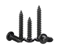 5/10/20/50/100/200pcs M2 M3 M4 M5 M6 Black 304 Stainless Steel Round Head Large Umbrella Head Mushroom(10pcs M6x45)