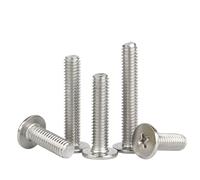 5/10/20/50/100Pcs M1.4 .6 M2 .5 M3 M4 M5 M6 M8 304 Stainless Steel Cross Ultra Thin Super Low Flat Wafer Head Screw Bolt(M8 (5pcs),18mm)(M4 (20pcs),22mm)