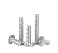 5/10/ 20/ 50pcs CM M1.6 M2 M2.5 M3 M4 M5 M6 M8 304 Stainless Steel Hex Socket Ultra Thin Super Low Flat Wafer Head Screw Bolt(16mm,M1.6 (50pcs))