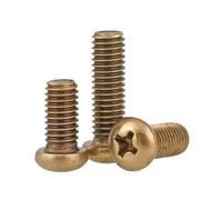 5/10/20/50pcs Cross Pan Head Coppers Solids Brass Machine Screws M2 .5 M3 M4 M5 M6(M3x30mm 50pcs)