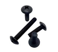 5/10/20/50pcs JISB1111T M2 M2.5 M3 M4 M5 M6 Black 304 A2-70 Stainless Steel Cross Large Round Big Truss Head Screw Bolt(8mm,50pcs M3)