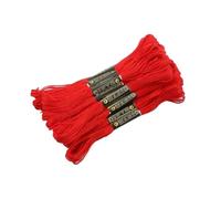 5/10/20/50pcs/lot Mix Colors Cotton Sewing Skeins Cross Stitch Embroidery Thread Floss Kit DIY Tools(Red,20Pcs)