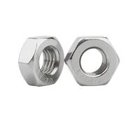 5/10/ 20/ 50pcs M1 .2 .4 .6 M2 .5 M3 M4 M5 M6 M8 304 Stainless Steel Hex Hexagon Nut Din934(M8 x5pcs)