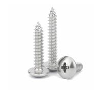 5/10/20/50pcs M2.2 M2.9 M3.5 M3.9 M4.2 M4.8 M5.5 M6.3 Stainless Steel Big Head Self Tapping Wood Screw(16mm,5pcs M6.3)