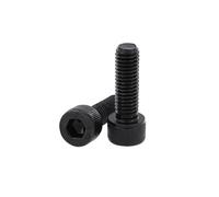 5/10/20/50PCS M2 .5 M3 M4 M5 M6 M8 DIN912 Grade 12.9 Socket Head Black Hexagon Cap Screws(Full thread/25mm,M6(10PCS))