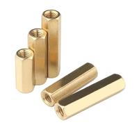 5/10/20/50pcs M2 M2.5 M3 M4 M5 M6 Double Pass Hex Brass Female Standoff Pillar Stud Mount Spacer Hexagon PCB Motherboard Nut Hollow(M3XL (20pcs),10mm)