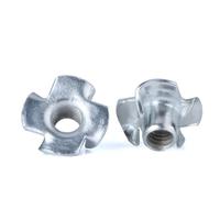 5/10/ 20/ 50PCS M3 M4 M5 M6 M8 M10 M12 Zinc Plated Four Claws Nut Speaker T-nut Blind Pronged Insert Tee Nut Furniture Hardware(20pcs,M12)