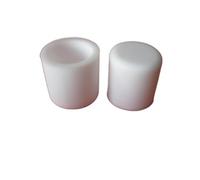 5/10/20/50PCS Silicone Rubber Round End Caps Pipe Cover White 2.8-24.7mm Rubber Female Caps Round Tube Insert Stoppers(2 PCS,A 9.7mm)