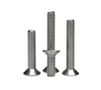 5/10/20/50pcs Stainless Steel Countersunk Head Hex Socket Screws Bolt Thread Machine Metal Screws M2 M2.5 M3 M4 M5 M6 M8 M10(22mm,M2 (50pcs))