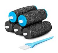 [5/10/20 Pcs] Replacement Rollers for Velvet Smooth, 2 Types of Roughness, 3Extra Coarse & 2 Regular，Rollers for Pedi Electric Foot File, Pedicure Hard Skin Remover