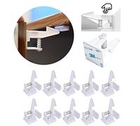 5 10 20 pieces premium baby drawer lock, the invisible child lock for drawers, cupboard lock, without drilling, easy to stick by parents, recommended children, infant safety.