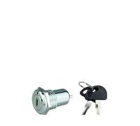 5/10/20 Sets, 12/16/19mm 2 Position ON/OFF Zinc Alloy Electronic Key Switch,Phone Lock Security Power Switch for Electronics(S1601(Function two),20 sets)