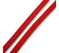 5/10/20M 10/12mm Nylon Underwire Channeling Bra Ribbon Tubular Bra Strap Sewing Band Clothes Elastic Bands DIY Accessories-Red-12mm-5Meters