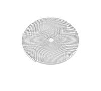 5/10/20M GT2-6/10mm Open Timing Belt 2GT Rubber/PU with Steel Core Gt2 Belt Cutting Length for 3D Printer(PU White,2 Meters-W10mm)