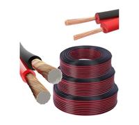 5/10/20M RVB Red and black 2 pin wire 12 14 16 18 20 22 AWG PVC insulated bare copper power cord LED cable(Red and Black; 5 Meters; 18AWG 0.75mm2)
