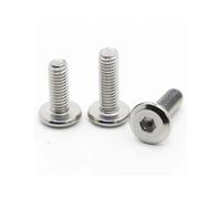 5/10/20pcs 304 Stainless Steel Large Flat Hex Hexagon Socket Head Furniture Rivet Screws Connector Joint Bolts M3 M4 M5 M6 M8(25mm,M8 5pcs)
