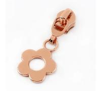 5/10/20Pcs 5# Flower Zipper Puller for Sewing Nylon Zippers Tape Auto Lock Zips Head Bag Clothes Zip Pull Sliders for Purse, Clothes, Jeans, Luggage(Rosegold,30PCS_FORNYLON-NO5)