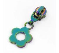 5/10/20Pcs 5# Flower Zipper Puller for Sewing Nylon Zippers Tape Auto Lock Zips Head Bag Clothes Zip Pull Sliders for Sewing Coats Jacket/Jeans/Luggage/Backpacks(Colored,5PCS_FORNYLON-NO5)