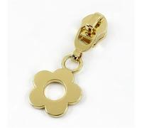 5/10/20Pcs 5# Flower Zipper Puller for Sewing Nylon Zippers Tape Auto Lock Zips Head Bag Clothes Zip Pull Sliders(LightGold,20Pcs)