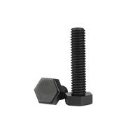 5/10/20pcs Black Nylon External Hex Head Screws Plastic Hexagon Bolts M6 M8 M10 M12(Black 50mm,M8 (10pcs))