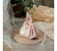 5/10/20pcs Leather Gift Flannel Bag Wedding Candy Packaging With Drawstring Birthday Party Baby Shower Decoration