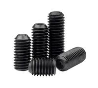 5/10/20pcs M2 .5 M3 M4 M5 M6 M8 Grade 12.9 Carbon Steel Alloy Socket Set Screws Grub Screw DIN916(12mm,M3 (20pcs))