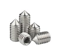 5/10/ 20pcs M2.5 M3 M4 M5 M6 M8 M10 M12 304 Stainless Steel Hex Hexagon Socket Allen Cup Point Grub Screw Set Screw Bolt DIN914(20mm,M8 x10pcs)