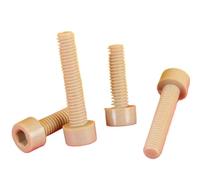 5/10/20pcs M2 .5 M3 M4 M5 M6 M8 M10 M12 PEEK High-temperature Resistant Insulated Cylindrical Head Hexagon Socket Screw(8mm,M5-20pcs)