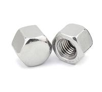 5/10/20pcs M3 M4 M5 M6 M8 M10 M12M14M16 DIN917 304 A2-70 Stainless Steel Hex Hexagon Short Low Thin Cap Acorn Nut Cover Blind Nut(M4 20pcs)