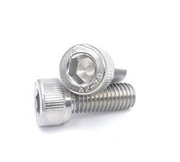 5/10/20Pcs M6 *Length 8-200mm Stainless Steel 304 Hex Socket Cap Head Screw Metric Screws (Color : M 6 x 200mm 5pcs)