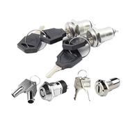 5/10/20Set Zinc Alloy 2 Position ON/OFF Key Lock Switch 12/16/19mm Electronic Power Switch for Security Electronics Deposit Box(S1204(Function one),10 sets)