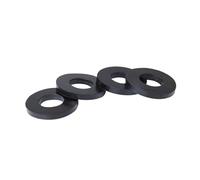 5/10/30/50/100pcs Nitrile Rubber Flat Gaskets Black Sealing Washer NBR Corrugated Faucet O-Ring(5Pcs,4 x 11 x 4mm)