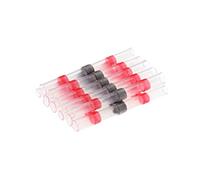5/10/30/50pcs Waterproof Solder Seal Sleeve Heat Shrink Wire Connectors Electrical Terminals Insulated Butt Splices(Rosso,5pcs)