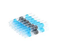 5/10/30/50pcs Waterproof Solder Seal Sleeve Heat Shrink Wire Connectors Electrical Terminals Insulated Butt Splices(Blu,10pcs)