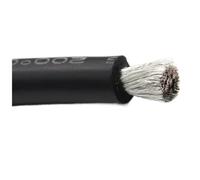 5/10/50m Flexible Silicone Cable Car Battery Automotive Wiring 30 28 AWGTinned Copper Wires(Black,50m 30AWG)