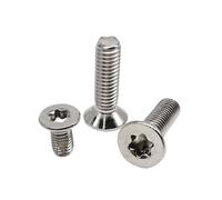 5/10/50pc Lengthen M1.4 M1.6 M2 M2.5 M3 M4 M5 M6 M8 304 A2 stainless steel Six-Lobe Torx Head Flat Countersunk Screw Bolt GB2673(75mm,M4 10pcs)
