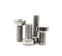 5/10/50pc M3 M4 M5 M6 M8 M10 M12 A2-70 304 Stainless Steel Hex Hexagon Socket Thin Low Short Profile Head Cap Screw Bolt (Color : 16mm, Size : 10pcs M6)