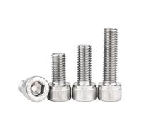 5/10/50pcs DIN912 M1.4 M1.6 M2 M2.5 M3 M4 M5 M6 M8 A2-70 304 Stainless Steel Allen Hexagon Hex Socket Cap Head Screw Bolt(20mm,M8 5pcs)