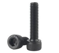 5/10/50pcs Hexagon Hex Socket Cap Head Bolt Screw M1.4 M1.6 M2 M2.5 M3 M4 M5 M6 M8 Black Grade 12.9 Steel Bolts(8mm,M1.6 x 50pcs)
