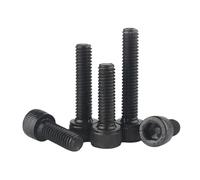 5/10/50pcs Hexagon Hex Socket Cap Head Bolt Screw M1.4 M1.6 M2 M2.5 M3 M4 M5 M6 M8 Black Grade 12.9 Steel Bolts(40mm,M5 x 10Pieces)