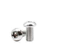 5/10/50pcs ISO7380 M1.6 M2 M2.5 M3 M4 M5 M6 M8 304 Stainless Steel Hex Hexagon Socket Button Round Head Screw Bolt L= 3-100mm(22mm,M8 5pcs)