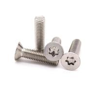 5/10/50pcs M1.4/1.6/2 .5/ /3/4 /5/6 /8 304 A2-70 Stainless Steel GB2673 Six-Lobe Flat Countersunk Head Screw Bolt(30mm,M3 50pcs)