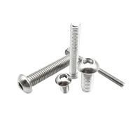 5/10/50pcs M1.6 M2 .5 M3 M4 M5 M6 M8 A2-70 304 Stainless Steel Button Head Hex Hexagon Socket socket Screw Bolt(80mm,M4 10pcs)