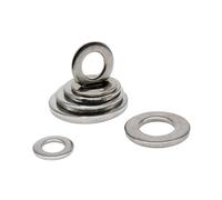 5/10/50pcs M1.6 M2 M2.5 M3 M3.5 M4 M5 M6 M8 M10 M12 M14 M16 GB97 316 Stainless Steel Plain Gasket Ring Flat Washer(10pcs M10)
