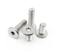 5/10/50pcs M1.6 M2 M2.5 M3 M4 M5 M6 M8 304 Stainless Steel CM Six-Lobe Torx Ultra Thin Super Low Flat Wafer Head Bolt Screw(20mm,10pcs M5)