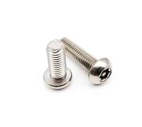 5/10/50pcs M2 M2.5 M3 M4 M5 M6 M8 304 A2-70 Stainless Steel Six Lobe Torx Button Round Head With Pin Anti-theft Security Bolt Screw(16mm,50pcs M2.5)